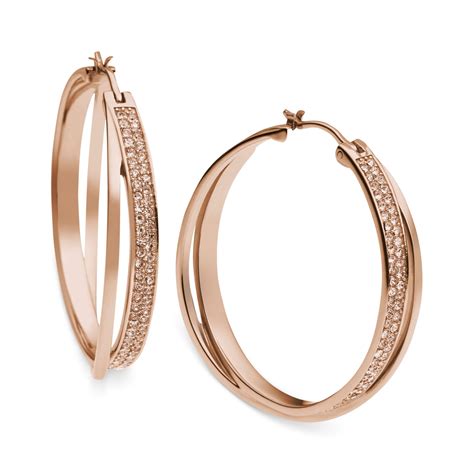 michael kors rose gold hoop earrings uk|9ct gold hoop earrings sale.